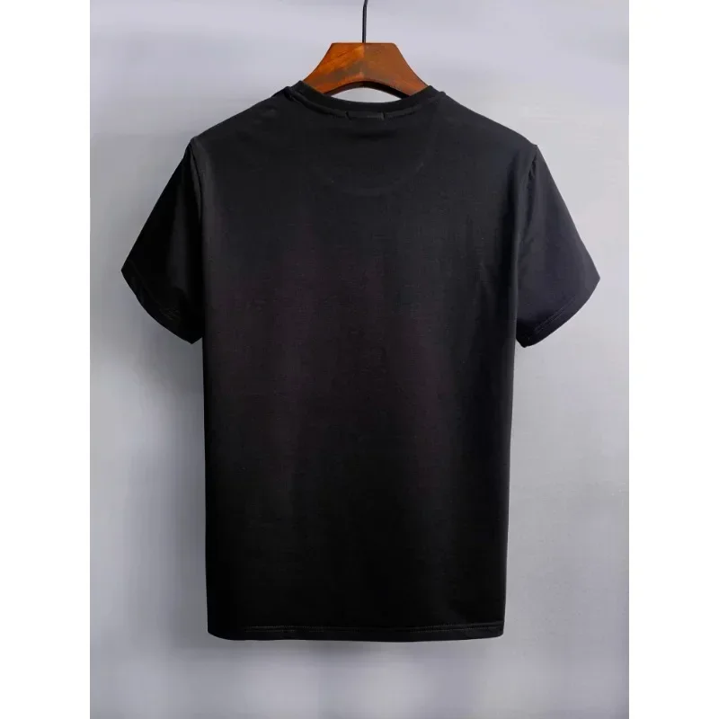 Business Men Dsq2 Summer T Shirts High Elastic Slim Fit Tshirt Men Quick-drying Mens ICON T-Shirts M TO 3XL