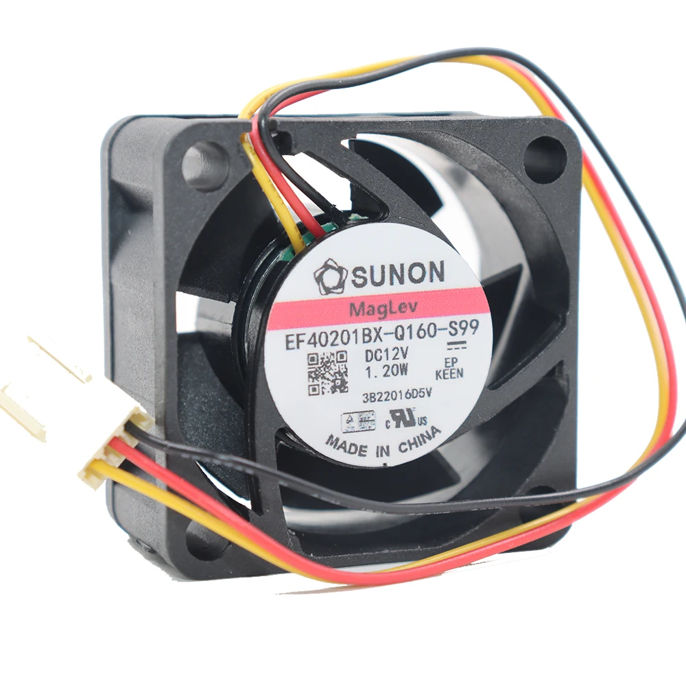 SUNON 4020 4CM Dual Ball Bearing Fan 4-Wire EF40201BX-Q160-S99 1.2W New Condition Computer Hardware Cooling Fan