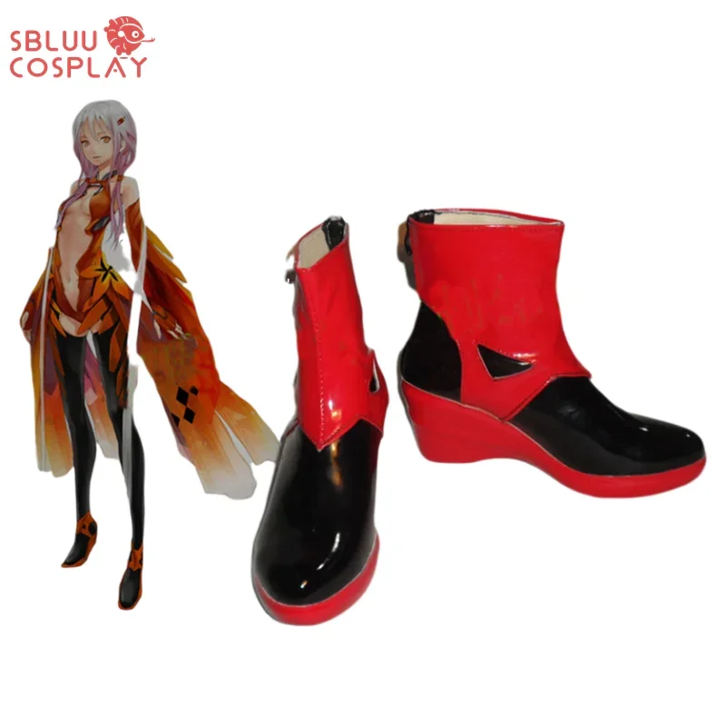 SN55SBluuCosplay Guilty Crown Cosplay Shoes Yuzuriha Inori Shoes Anime Party Boots Custom Made$5Q@1