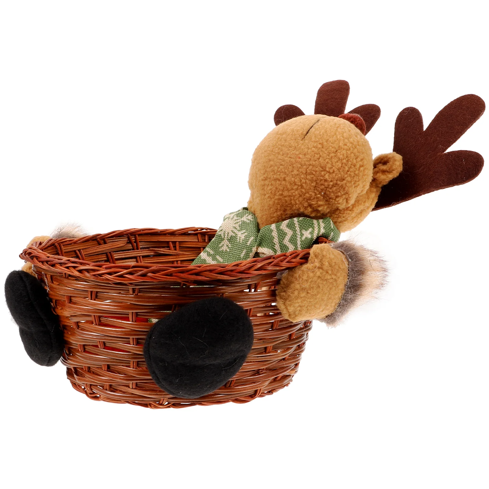 

Candy Basket Xmas Desktop Decor Christmas Tabletop Decoration Ornament Decorations