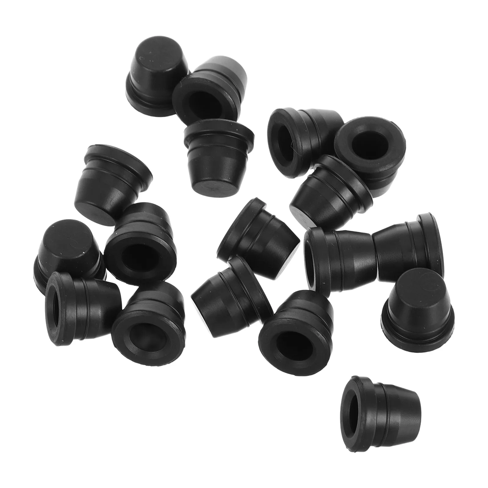 

18pcs Black Rubber Caps for Motorcycle Car Brake Pump Screw Bleeder Kit Compatible Models Longlasting Performance Durability