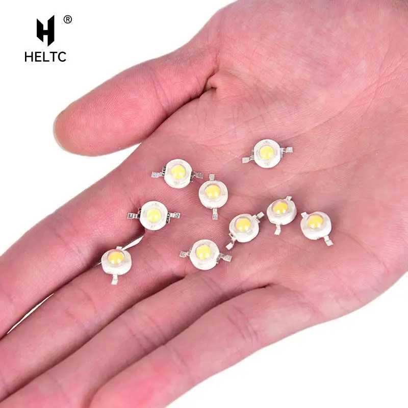 10pcs 1W High-Power LED Lamp Bulb Diodes Highlighting Lights Bead HighPower Lamp Beads