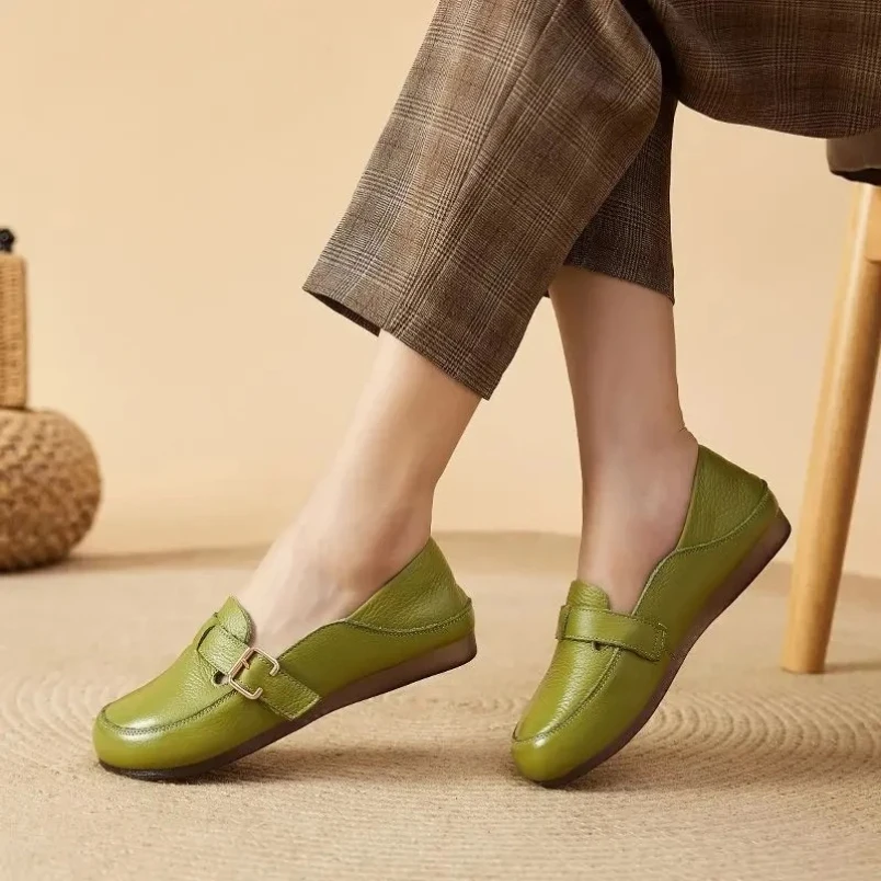 2025-soft-cowhide-soft-sole-flat-shoes-autumn-elegant-fashionable-shoes-comfortable-leather-shoes-flats