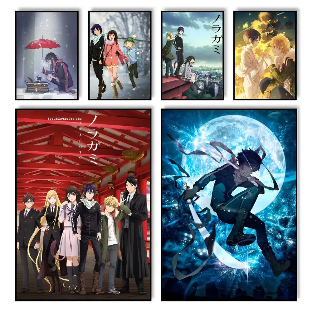 Anime N-NoragamiS cool Poster HD Self Adhesive Waterproof Wall Art Ideal for Home Office Dorm Bedroom Great Gift