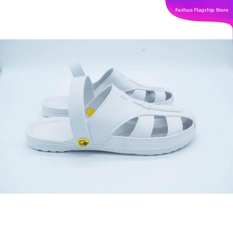 Anti-Static Slippers for Men And Women Home Work Protection Sandals Breathable Shoes ESD LoSli Black Summer Slip-On Shoes