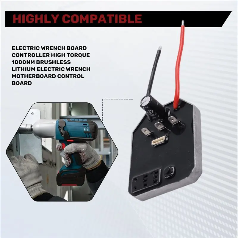 B03C-2X Electric Wrench Board Controller High Torque 1000Nm Brushless Lithium Electric Wrench Motherboard Control Board