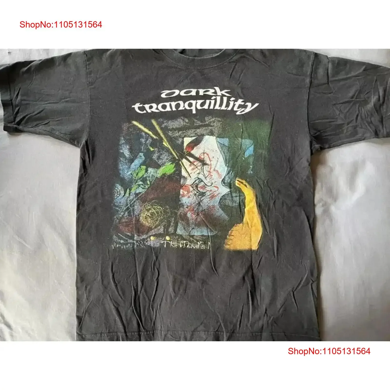 Populaire Dark Tranquility Hommes S 235XL T Shirt 10D569 vintage Lavé vêtements de créateur Unisexe Doux Respirant streetwear Élégant