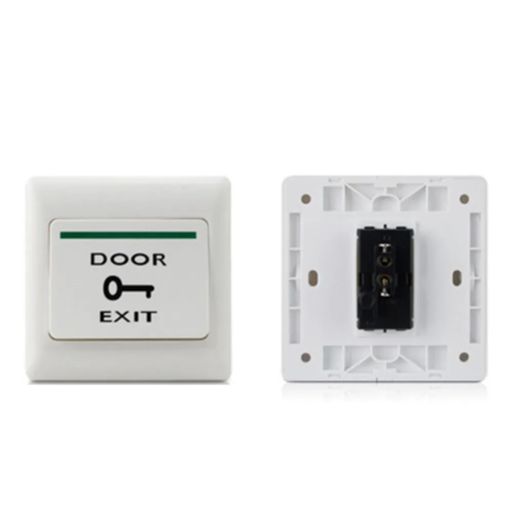 

5PCS Push Button Design Access Control System Push Switch Eco-friendly Dustproof Exit Button Plastic Square Lock Sensor Switch