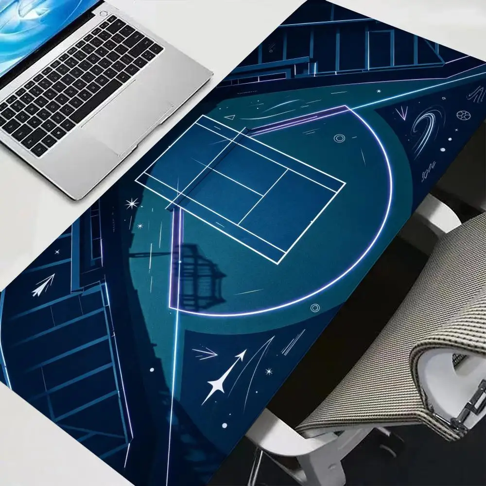 Sci Fi Neon Light Basketball Court Overhead Blueprint Mouse Pads Suit Laptop Games Bedroom Learning Mat
