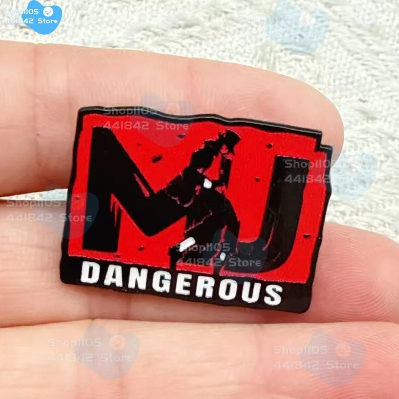 Michael Jackson Enamel Pin Set, "King of Pop" Iconic Poses Metal Brooches for Fans