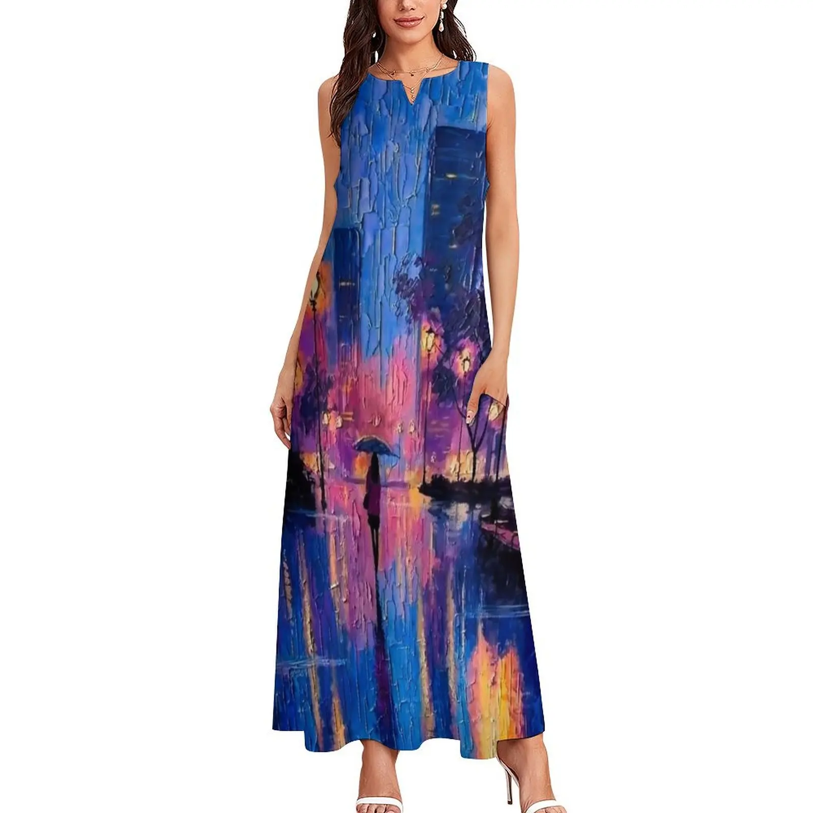 Paris at Twilight Long Dress dresses women summer 2024 loose women