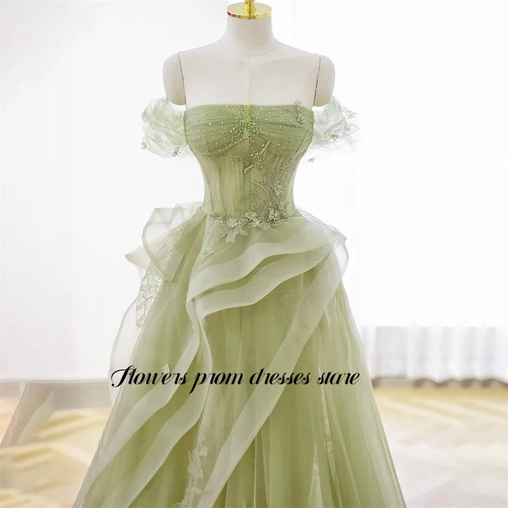 الزهور حفلة موسيقية قبالة الكتف فستان حفلات خط مساء اللباس مع زين مساء حزب ثوب طويل حفل زفاف ضيف اللباس مخصص