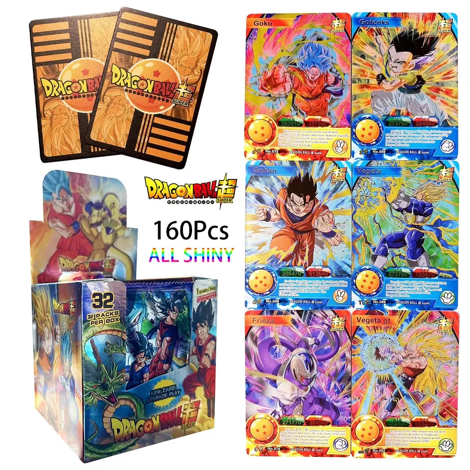 Dragon Ball Cards Shiny Son Goku Super Saiyan Series Signature Game Card Goku Classic Collection Toys Game Collection Card