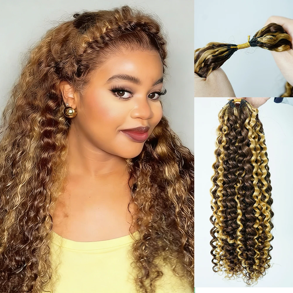 extensions-de-cheveux-humains-boucles-jerry-curly-marron-fonce-et-blond-pre-partagees-avec-plumes-pour-tressage-fait-main-avec-meches-et-attaches