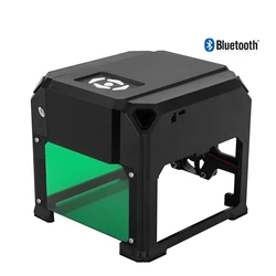 Mini graveur laser de bureau, imprimante Bluetooth 3000mW, machine à graver avec taille de sculpteur 80x80mm pour routeur CNC 3W