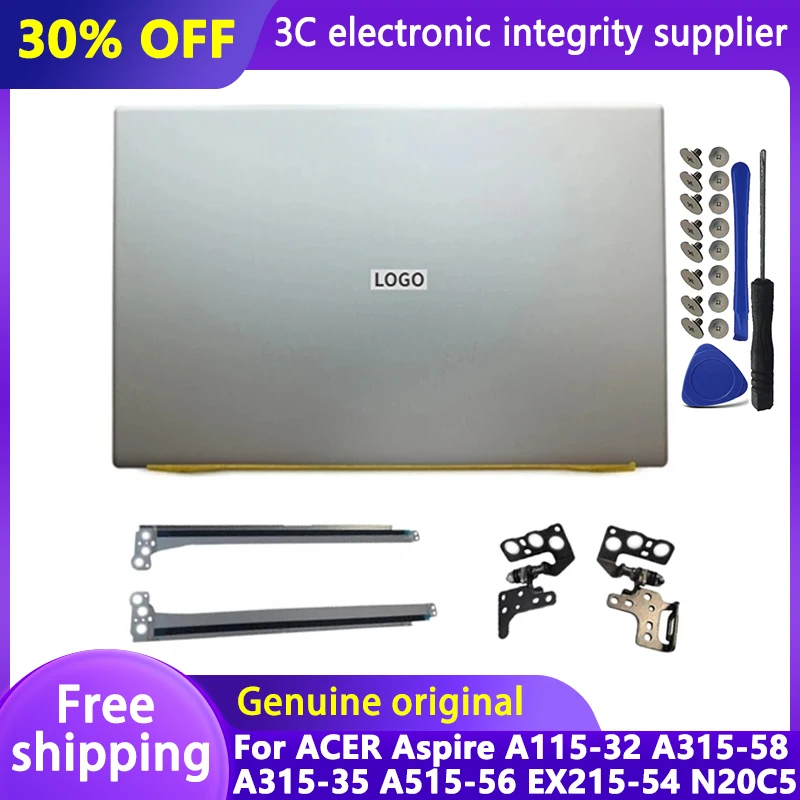 ACER Aspire A115-32 A315-58 35 A515-56 EX215-54 N20C5 노트북 LCD 뒷면 커버 LCD 경첩 후면 뚜껑 스크린 플라스틱 케이스, 신제품