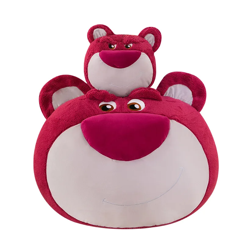 Bonitos muñecos de peluche Lotso, cojín cómodo y suave para sofá, juguetes de peluche, almohada de abrazo para dormir de Anime de dibujos animados, regalos de cumpleaños para niños