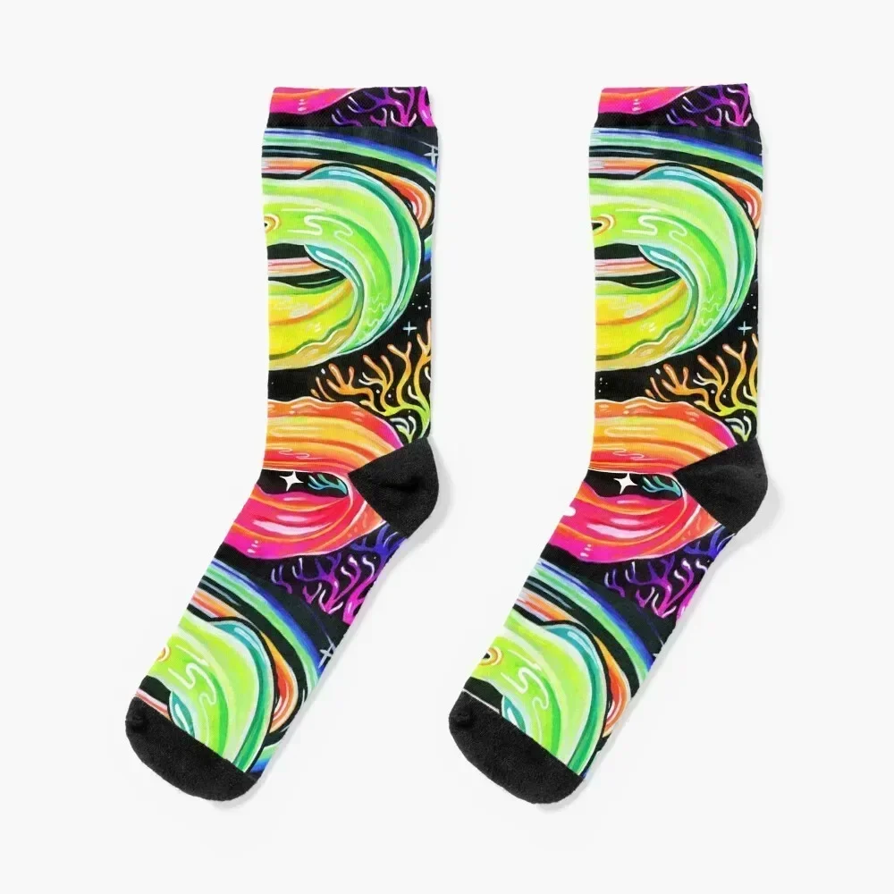 Eel Socks football Run retro new year Socks Ladies Men's