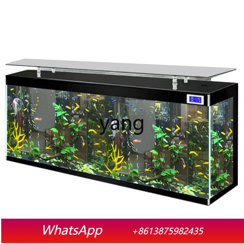 CX  Super White Fish Tank Aquarium Living Room Floor Home Partition Screen Bottom Filter