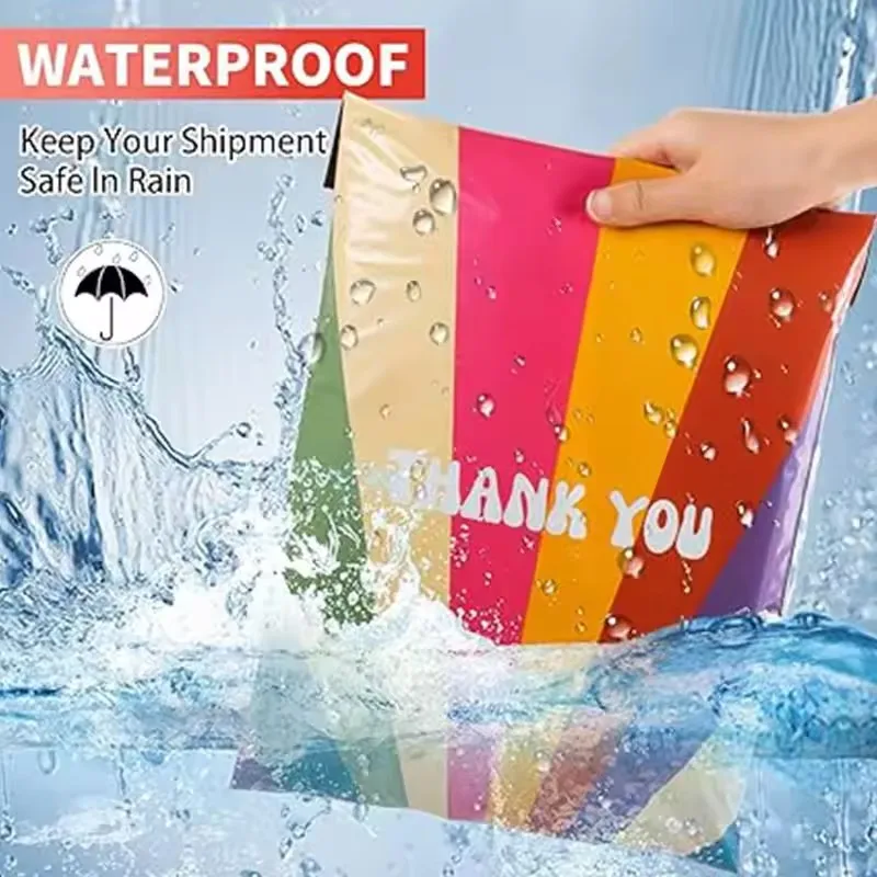 New Flower Pattern Clothing Courier Bags 50Pcs/lots Plastic Self Seal Mailing Bags Fashion Cartoon Waterproof Envelope Mail Bags
