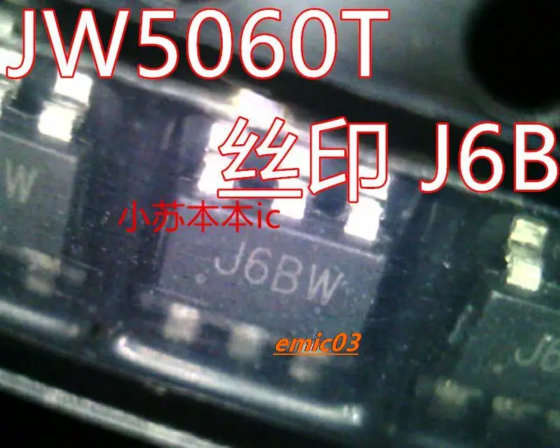 5pieces  JW5060T DC-DCIC  J6B J68  TSOT23-6