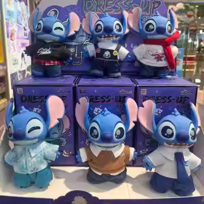 

New Toptoy Stitch Dress Up Show Series Blind Box Vinyl Doll Toy Trendy Play Birthday Gift Stitch Movie Desktop Ornament Handmade