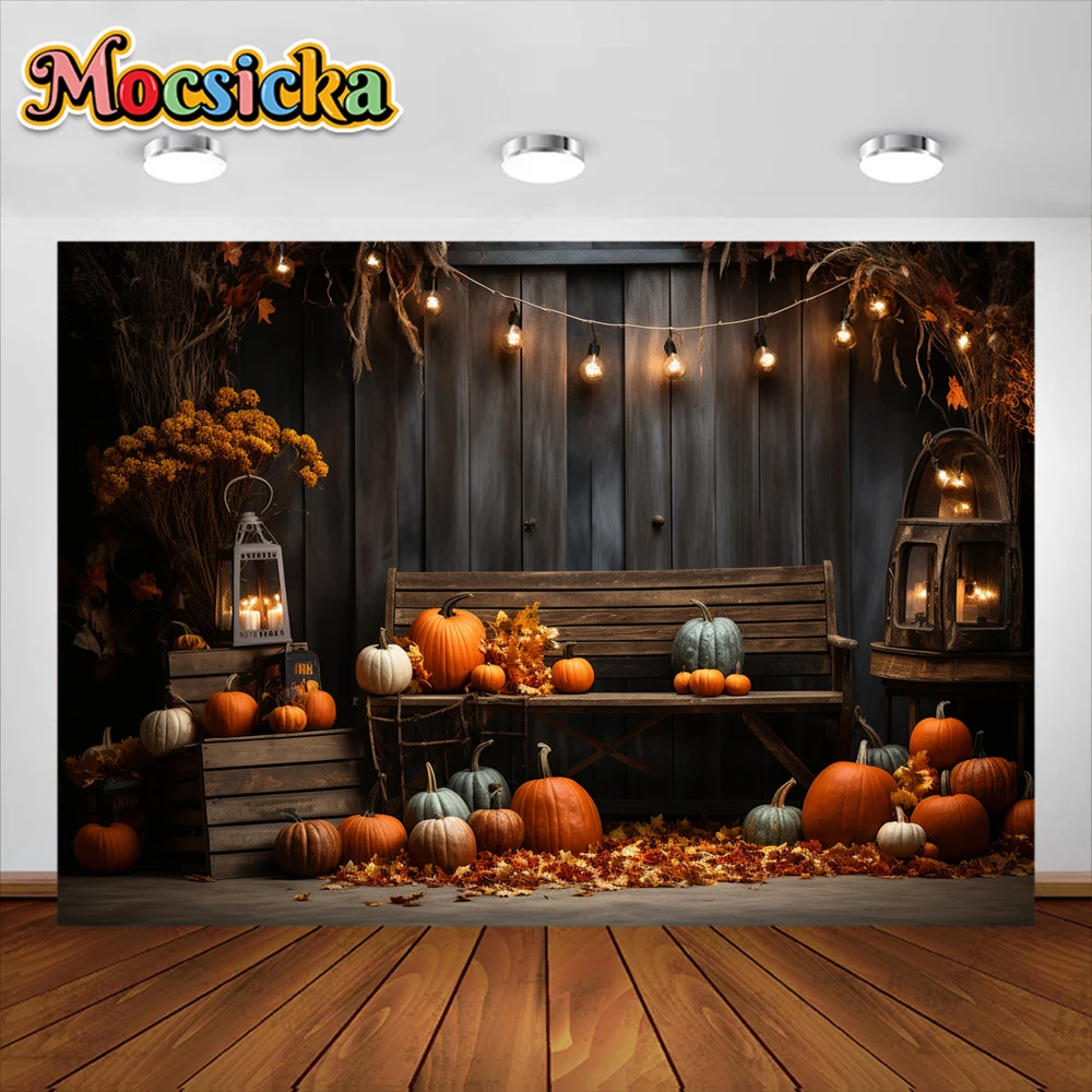 모시카 호박 배경 어린이 사진 소품, 성인 어린이 생일 케이크 스매시 포토콜 소품, 가을 배경