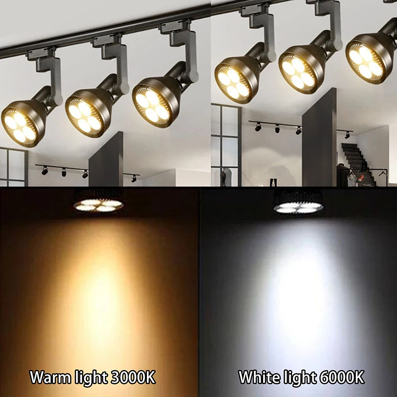 PAR30 LED E27 LAMP 220v Led Bulb PAR Track Light 35W 3000K 6000K Show Room Flood Warm Yellow Light Pure White Light