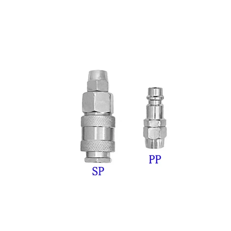 Conector Europeu Pneumático com Spring EU Standard Fittings para Compressor Air Hose Fitting 5mm * 8mm Quick Release Coupling