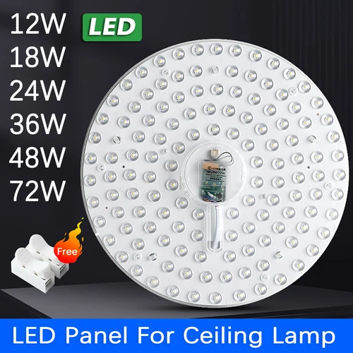 천장 조명 LED 모듈 원형 LED 패널 조명, 교체 LED 개조 램프 보드, 쿨 화이트, 220V-240V, 12W, 18W, 24W, 36W, 48W, 72W