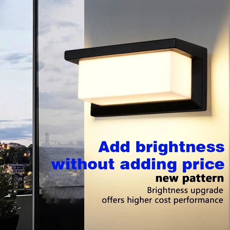 

LED outdoor waterproof wall light 15W radar sensing indoor bedroom living room outdoor porch wall light garden decorative light