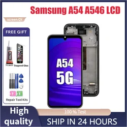 A54 5G dla Samsung 6.4 ''dla 54 AA546 A546U A546B A546E A5460 A546M wyświetlacz LCD ekran dotykowy wymiana zespołu Digitizer