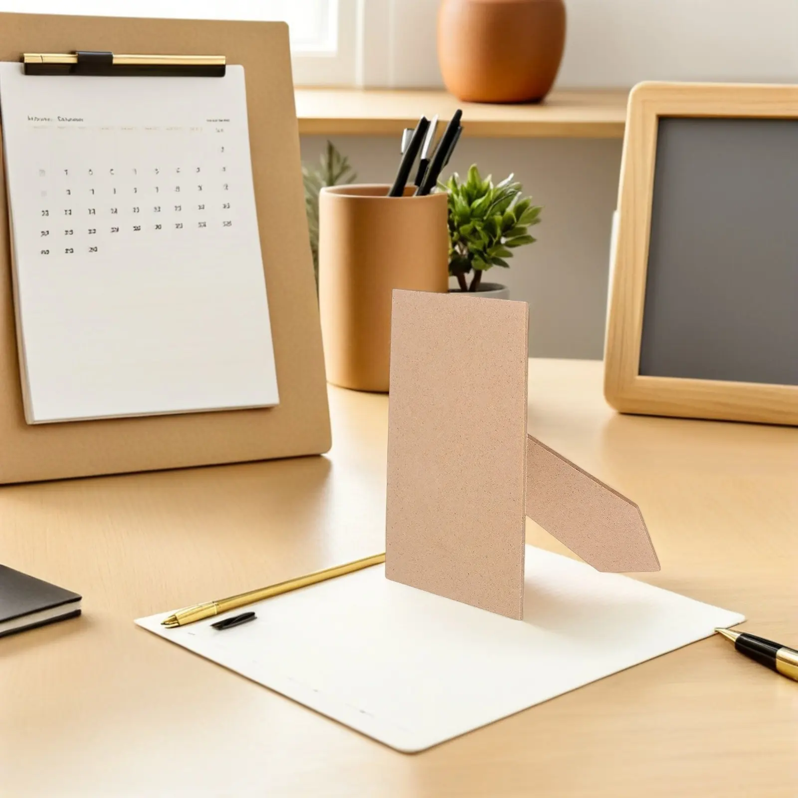 

3Pcs Picture Frame Easel Back Adhesive Quick Installation Stable Support for Home Office Tabletop Photo Display Khaki