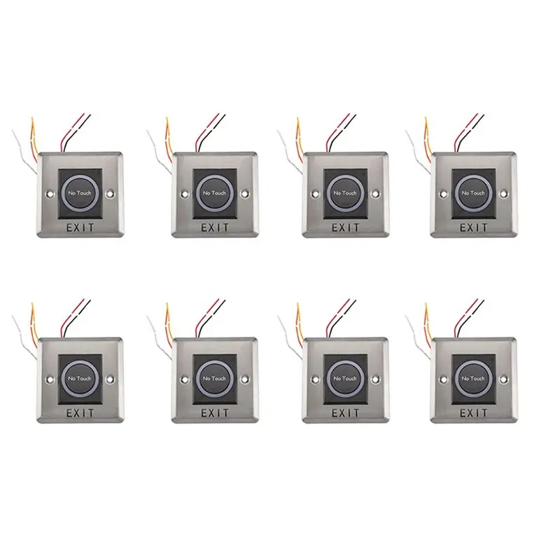 B29C-8X Infrared Sensor Switch No Contact Contactless Switches Door Release Exit Button With LED Indication