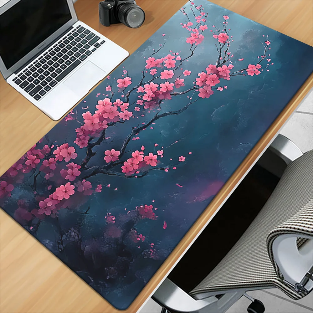 Beautiful Cherry Blossoms Sense of Technology Mousepad, Rubber Anti-Slip Gaming Mouse Mat for Office, PC, Laptop, Keyboard Acces