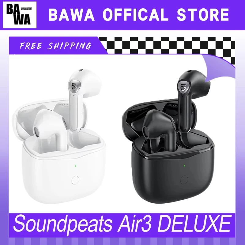 Soundpeats Air3 DELUXE Wireless Bluetooth Earphones In-Ear Earbuds IPX4 Waterproof Noise Reduction Sporting Customized Earphones