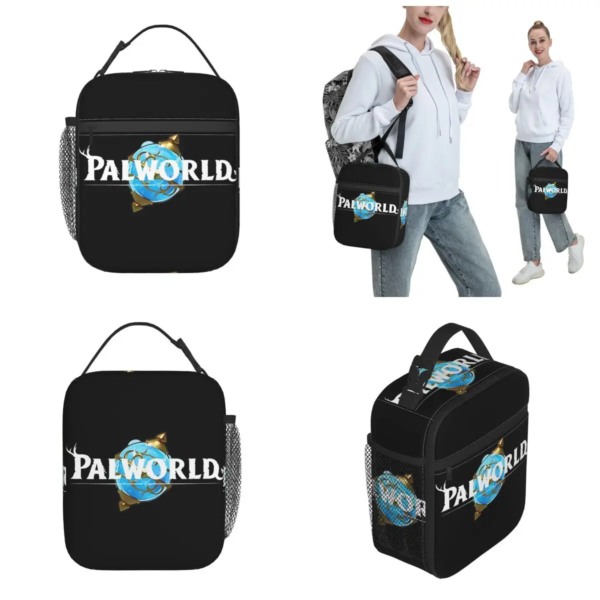 Palworld Action-adventure Game Accessories Insulated Lunch Bag For Picnic Funny Food Box Portable Thermal Cooler Lunch Box