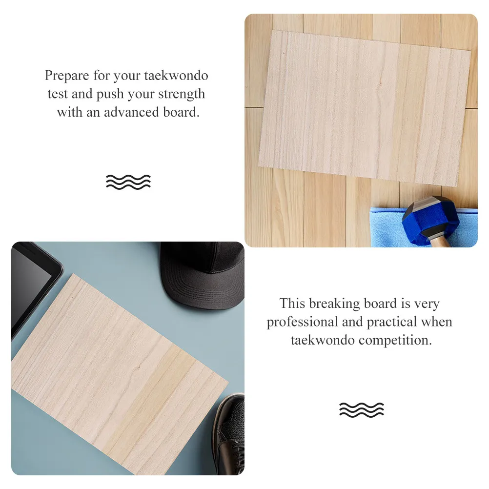 8Pcs Taekwondo Wood Breaking Board Professional Training Break Board for Karate Beginners Karate Boards for Breaking Beginners