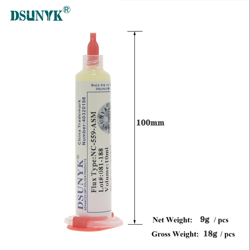 Flux à souder AMTECH NC-559-ASM flux for soldering 10cc haute qualité flux soudure électronique Convient pour fer à souder matériel de soudage