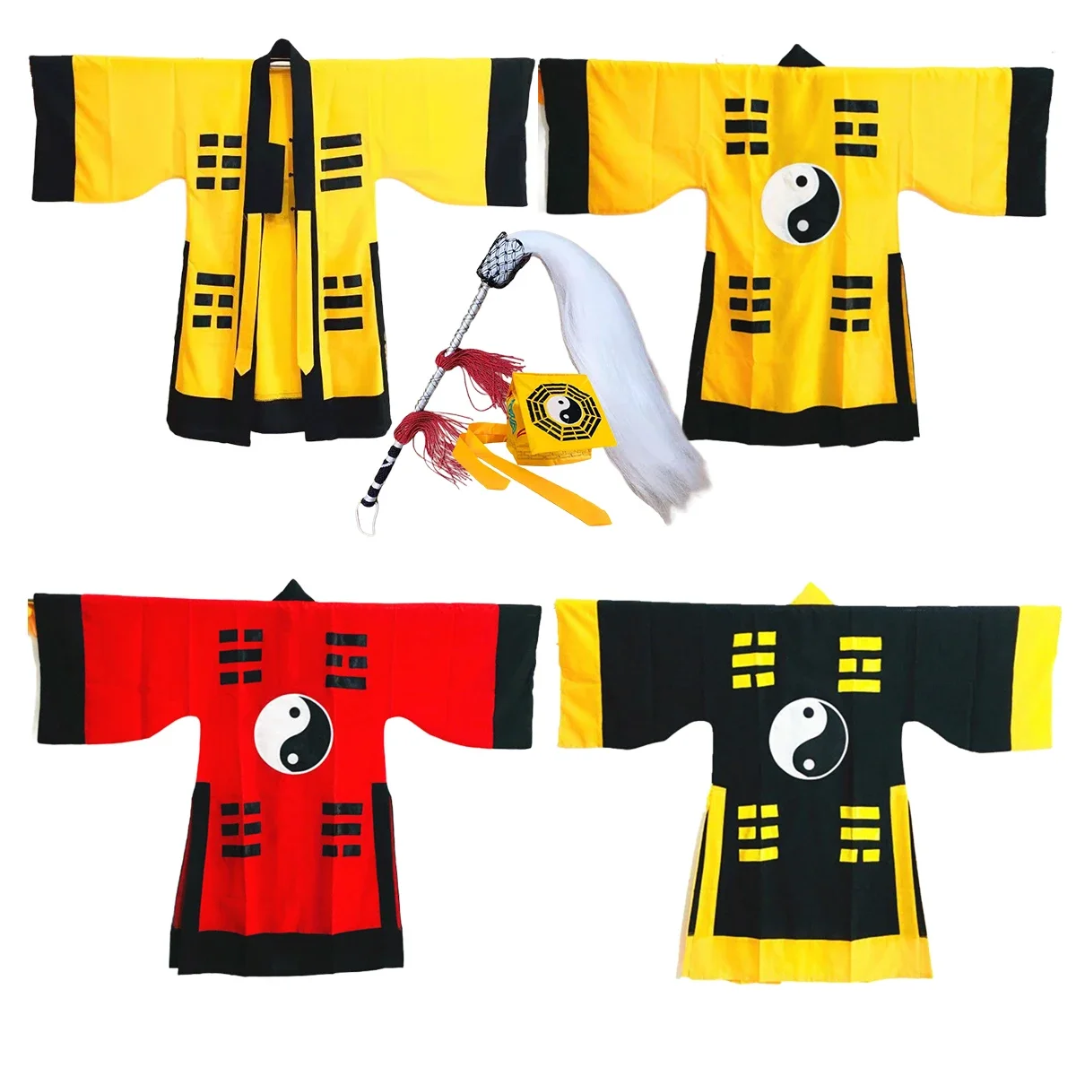 

Костюм на Хэллоуин 2025 года, костюм для мужчин, халат для взрослых, экзорцим, фэнтезийный сайт, tenue Bagua, Хэллоуин, косплей, taoïste