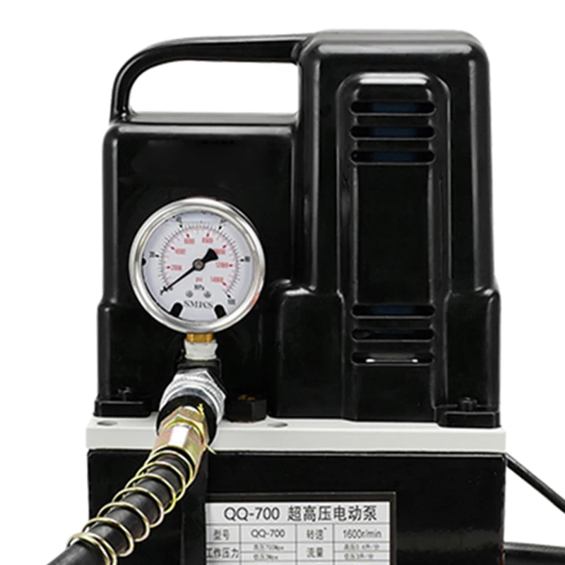 

Электрический насос QQ-700 малой мощности, 620 Вт, сверхвысокого давления, 220 В, с ручным переключателем, совместим с различными гидравлическими инструментами