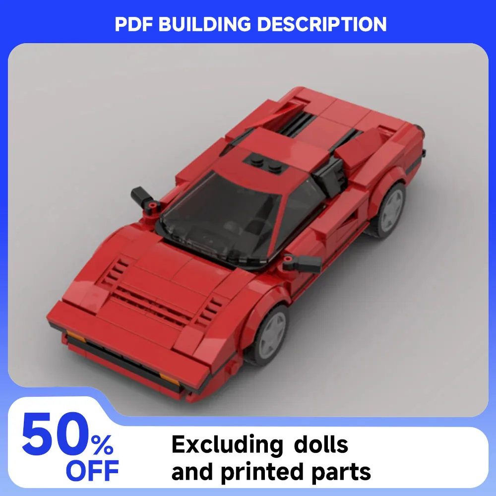 

MOC Speed ​​Series City Famous Sports Car Model Modular Building Block Set Racing DIY Car Assembly Children's Toy Boy Gift