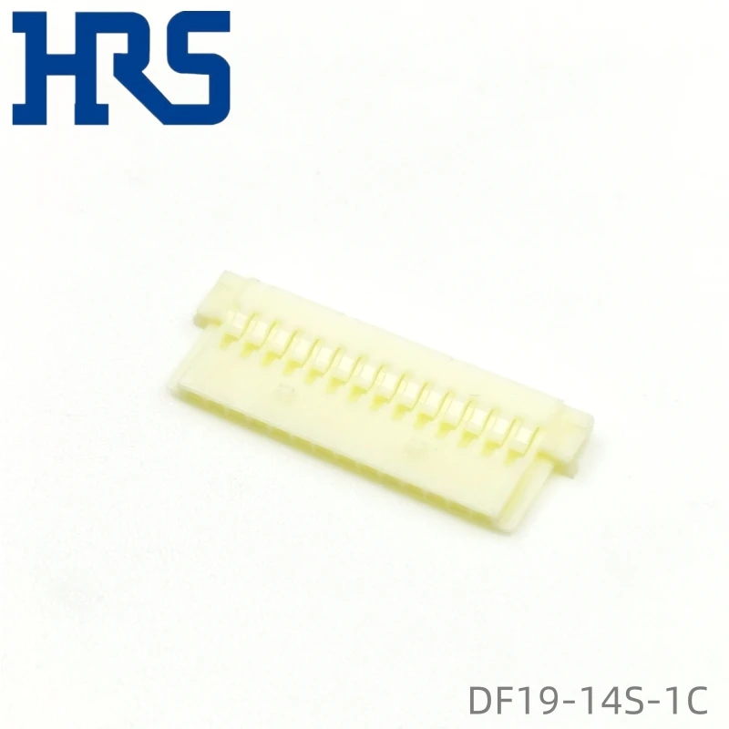 DF19-14S-1C HRS الملعب 1 مم 14P صف واحد من موصلات الأسلاك إلى الأسلاك البيج