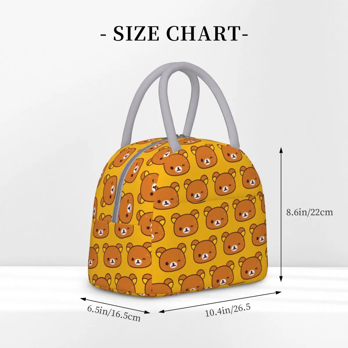 Rilakkuma Wink Bear Insulated Lunch Bag Food Container Bags Reusable Cooler Thermal Lunch Boxes For Travel