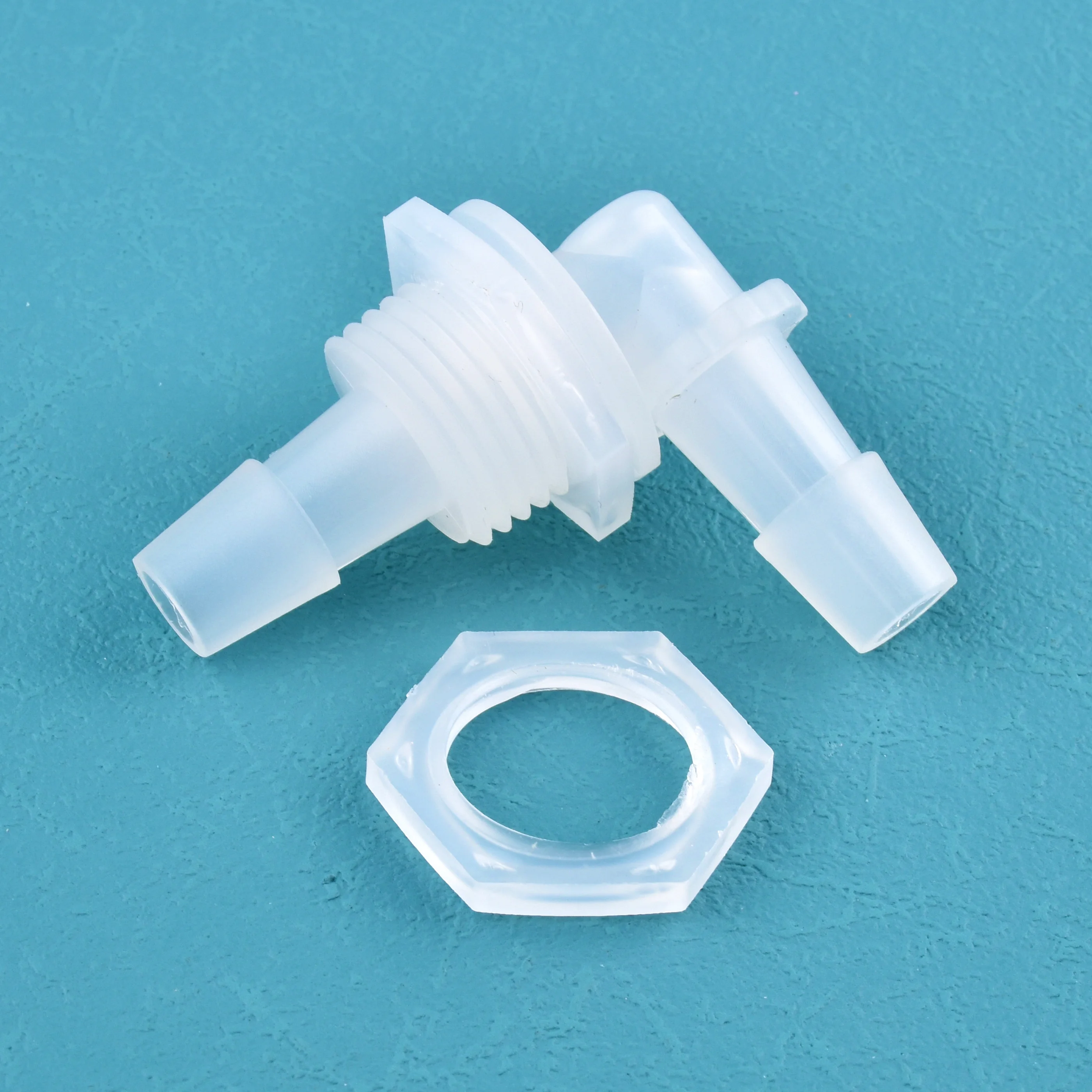 

2~200 Pcs PP Pagoda Elbow Connector M6~G1/2 To 2.4-11.1mm Hex Nut Aquarium Filter Watering Hose Connector Pipe Joints For Garden