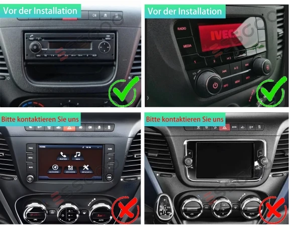 ESSGOO 9-Zoll Wireless Carplay für Iveco Daily 2014-2021 Autoradio Android 15 GPS NAV SWC Bluetooth Wifi RDS USB FM Mirror Link – Detail 5