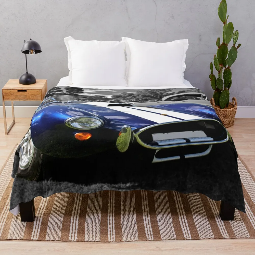 

Blue AC Cobra Throw Blanket Soft Bedroom Blanket for Night Sleeping