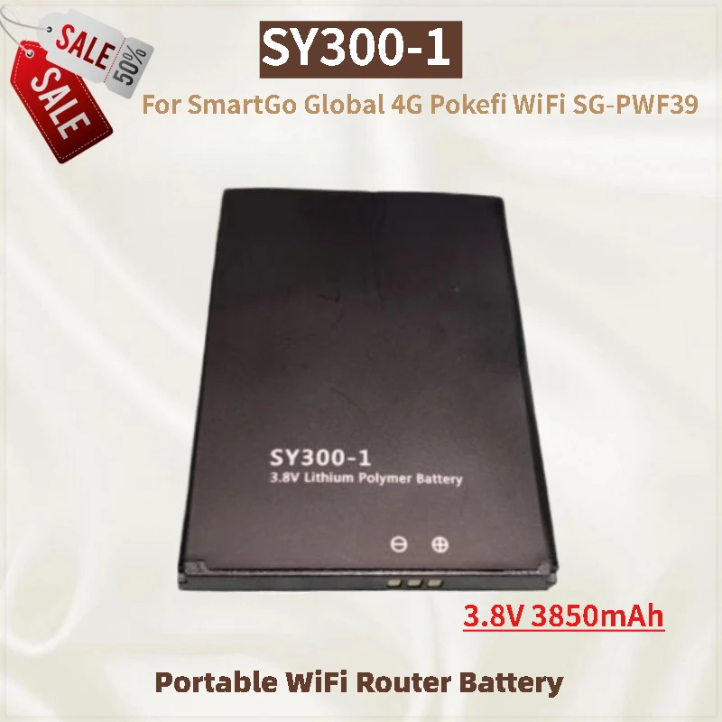 

High Quality SY300-1 Battery 3.8V 3850mAh for SmartGo Global 4G Pokefi WiFi SG-PWF39 Brand New Replacement Battery