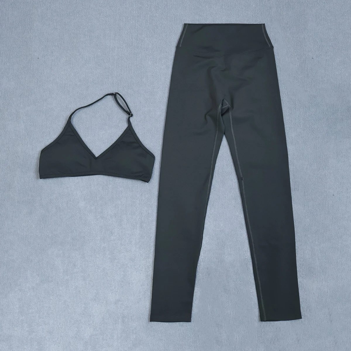 Ctenkevet Hochtailliertes Yoga-Set für Frauen Schnelltrocknende Atmungsaktive Sommer-Trainingskleidung für Outdoor-Laufen und Fitness-Aktivitäten – Detail 20