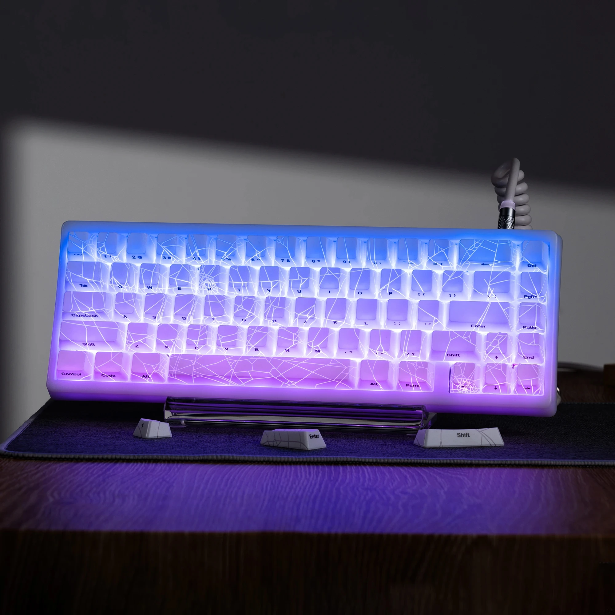

84 Keycaps XVX Topographic New Version IMD-Tech Keys Keycaps OEM Profile Pattern Shine-Through PC Cool Gifts for Gaming